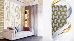 سرامیک طرح دیبا سفید طلایی ابعاد-60*30-سرامیک جهانگیر سرام-Ceramic Diba Jahangir Ceram