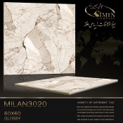 سرامیک طرح میلان 3020 ابعاد-60*60-سیمین تایل-Ceramic Milan Simin Tile