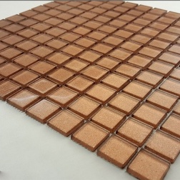 سرامیک شیشه ای طرح 1009 مسی ابعاد 2.5*2.5-سرامیک بهینا تایل-Ceramic Glass 1009 Behina Tile