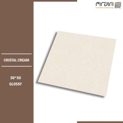 سرامیک طرح کریستال کرم روشن ابعاد-50*50-کاشی کوثر ابرکوه-Ceramic Crystal Kosar Tile