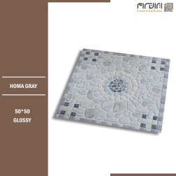 سرامیک طرح هما طوسی تیره ابعاد-50*50-کاشی کوثر ابرکوه-Ceramic Homa Kosar Tile