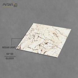 سرامیک طرح نگار کرم روشن ابعاد-60*60-کاشی کوثر ابرکوه-Ceramic Negar Kosar Tile