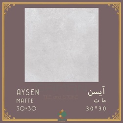 سرامیک طرح آیسن طوسی روشن ابعاد 30*30-سرامیک سامان-Ceramic Aysen Saman Tile