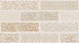 سرامیک مدل بارسا دکور A کرم روشن-90*30-کاشی طوس- Ceramic Barsa Toos Tile