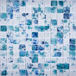 سرامیک استخری شیشه ای طرح C4BL0403-کاشی روکارنو-Pool Glass C4BL0403 Rokarno Tile