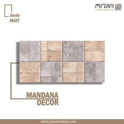 سرامیک طرح ماندانا دکور ابعاد-60*30-کاشی کوثر ابرکوه-Ceramic Mandana Kosar Tile