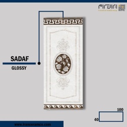 سرامیک طرح صدف ابعاد-100*40-کاشی کوثر ابرکوه-Ceramic Sadaf Kosar Tile