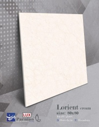 سرامیک طرح لورینت کرم روشن ابعاد 80*80-کاشی پرنیان-Ceramic Lorient Parnian Tile