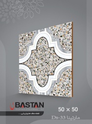 سرامیک طرح مارتینا طوسی روشن ابعاد 50*50-کاشی باستان میبد-Martina Design Ceramic