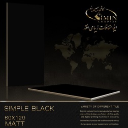 سرامیک طرح مشکی ساده ابعاد-120*60-سیمین تایل-Ceramic Simple Simin Tile