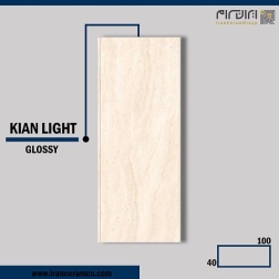 سرامیک طرح کیان کرم روشن ابعاد-100*40-کاشی کوثر ابرکوه-Ceramic Kian Kosar Tile