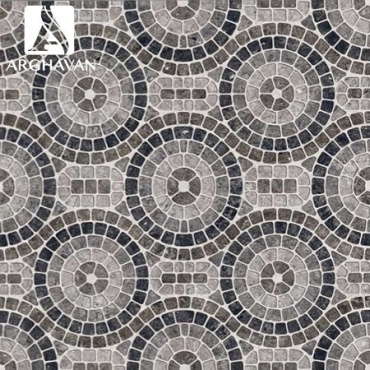 سرامیک طرح استون A3 طوسی تیره ابعاد 60*60-کاشی ارغوان-Ceramic Stone Arghavan Tile