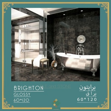 سرامیک طرح برایتون مشکی ابعاد 120*60-سرامیک سامان-Ceramic Brighton Saman Tile