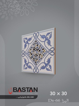 سرامیک طرح الیزا آبی ابعاد 30*30-کاشی باستان میبد-Eliza Design Ceramic