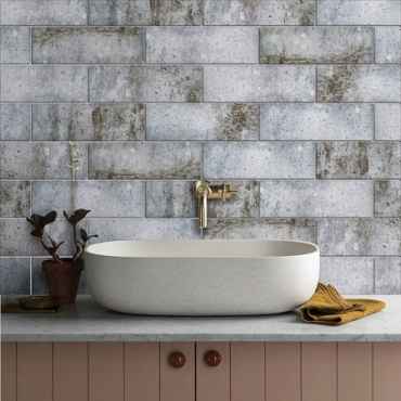 سرامیک طرح گرانج طوسی روشن ابعاد 30*10-سرامیک سرام آرا-Ceramic Grunge Ceram Ara Tile