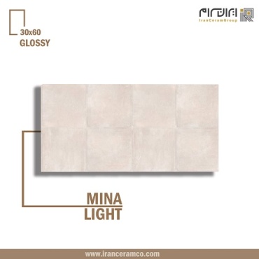 سرامیک طرح مینا دکور A کرم روشن ابعاد-60*30-کاشی کوثر ابرکوه-Ceramic Mina Kosar Tile