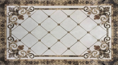 سرامیک سنگ فرش طرح لیام مشکی طلایی ابعاد 60*60-سرامیک سرام آرا-Ceramic Liam Ceram Ara Tile