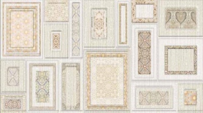 سرامیک طرح ماهور کرم روشن دکور A ابعاد-60*30-کاشی اطلس مهریز-Ceramic Mahoor Atlas Tile