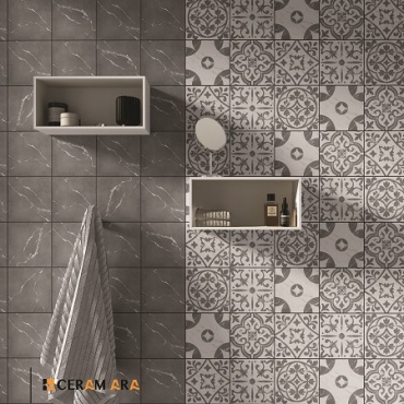 سرامیک طرح نئومینت دکور D ابعاد 15*15-سرامیک سرام آرا-Ceramic Neomint Ceram Ara Tile