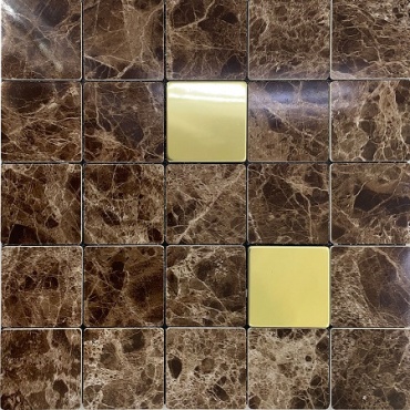 سرامیک طرح رزا شکلاتی طلایی ابعاد 30*30-سرامیک گلدن لئون-Ceramic Rosa Golden Leon Tile