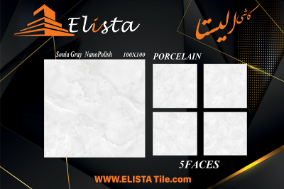 سرامیک طرح سونیا طوسی روشن ابعاد 100*100-سرامیک الیستا-Ceramic Sonia Elista Tile