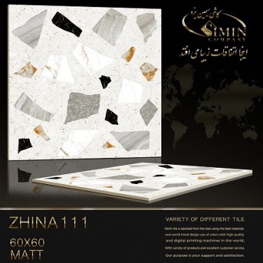 سرامیک طرح ژینا 111 ابعاد-60*60-سیمین تایل-Ceramic Zhina Simin Tile