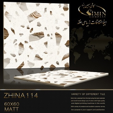 سرامیک طرح ژینا 114 ابعاد-60*60-سیمین تایل-Ceramic Zhina Simin Tile